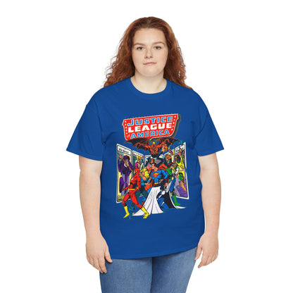Justice League of America T-Shirt - George Perez Art - Vs Tarot Gang - DC Comics