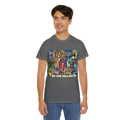 DC One Million T-Shirt - Phil Jimenez Art - Future Versions of Superman, Batman, Wonder Woman, Green Lantern, Flash - DC Comics