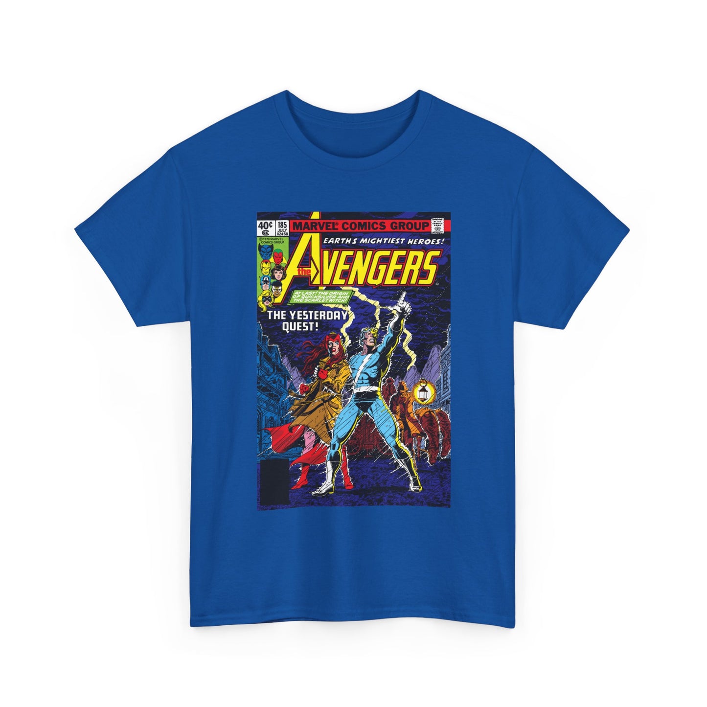 Avengers #185 T-Shirt - George Perez Art - Quicksilver, Scarlet Witch - Marvel Comics