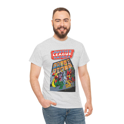 Justice League of America T-Shirt - George Perez Art - Wonder Woman, Hourman, Batman, Firestorm - SSOSV - DC Comics