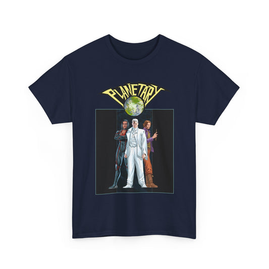 Planetary T-Shirt -  - John Cassaday Art - The Drummer, Jakita Wagner & Elijah Snow - DC Comics/Wildstorm