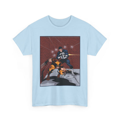Wolverine & Punisher T-Shirt - John Buscema Art - Marvel Comics