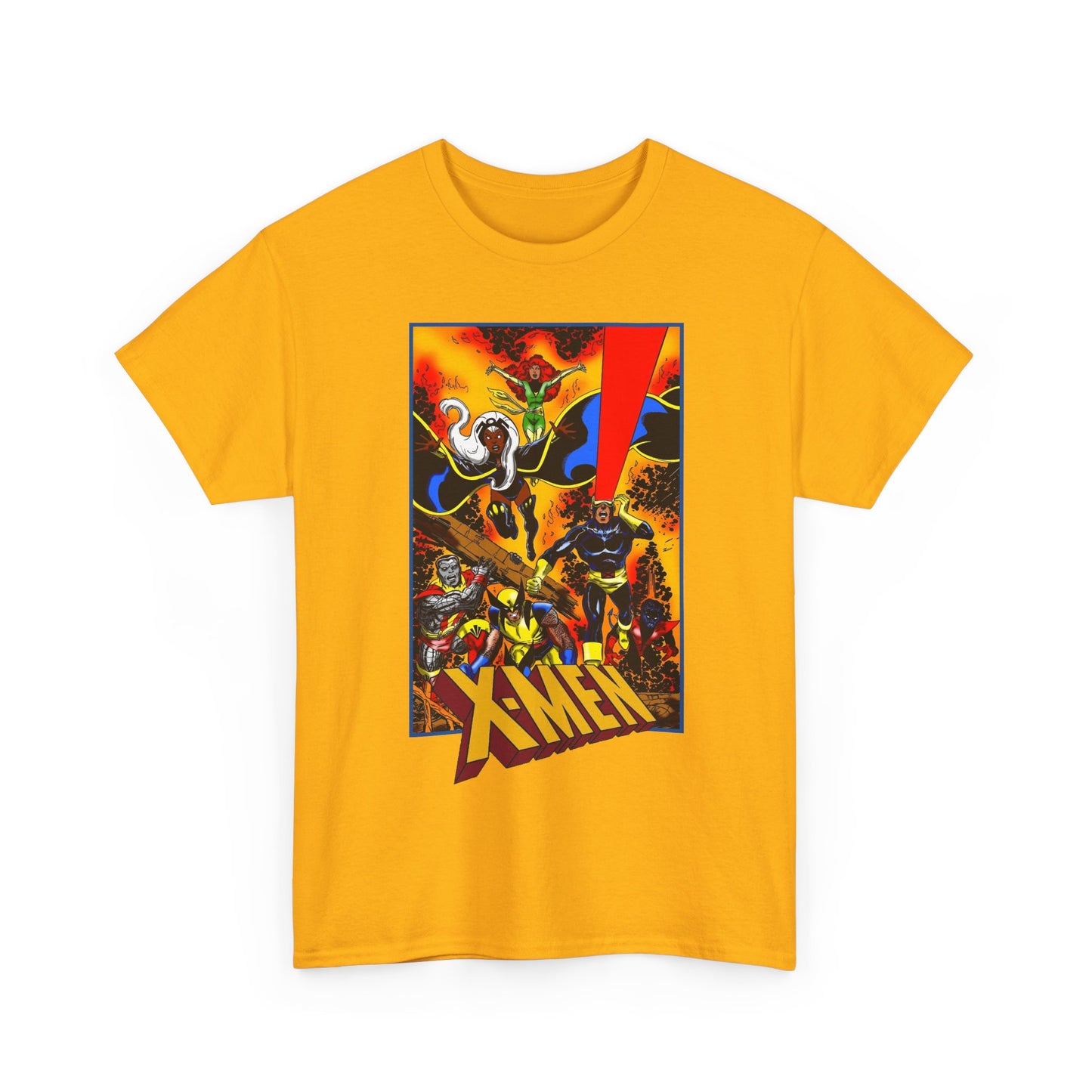 X-men T-Shirt - John Byrne Art - Phoenix, Wolverine, Cyclops, Storm, Nightcrawler, Colossus - Marvel Comics