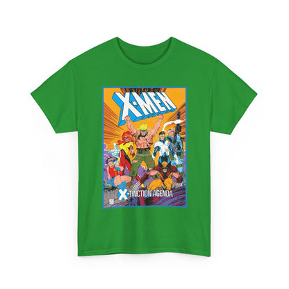 Uncanny X-Men T-Shirt - Jim Lee Art - Wolverine, Cyclops, Jean Grey, Cable, Iceman, Havok, Jubilee - X-Tinction Agenda - Marvel Comics