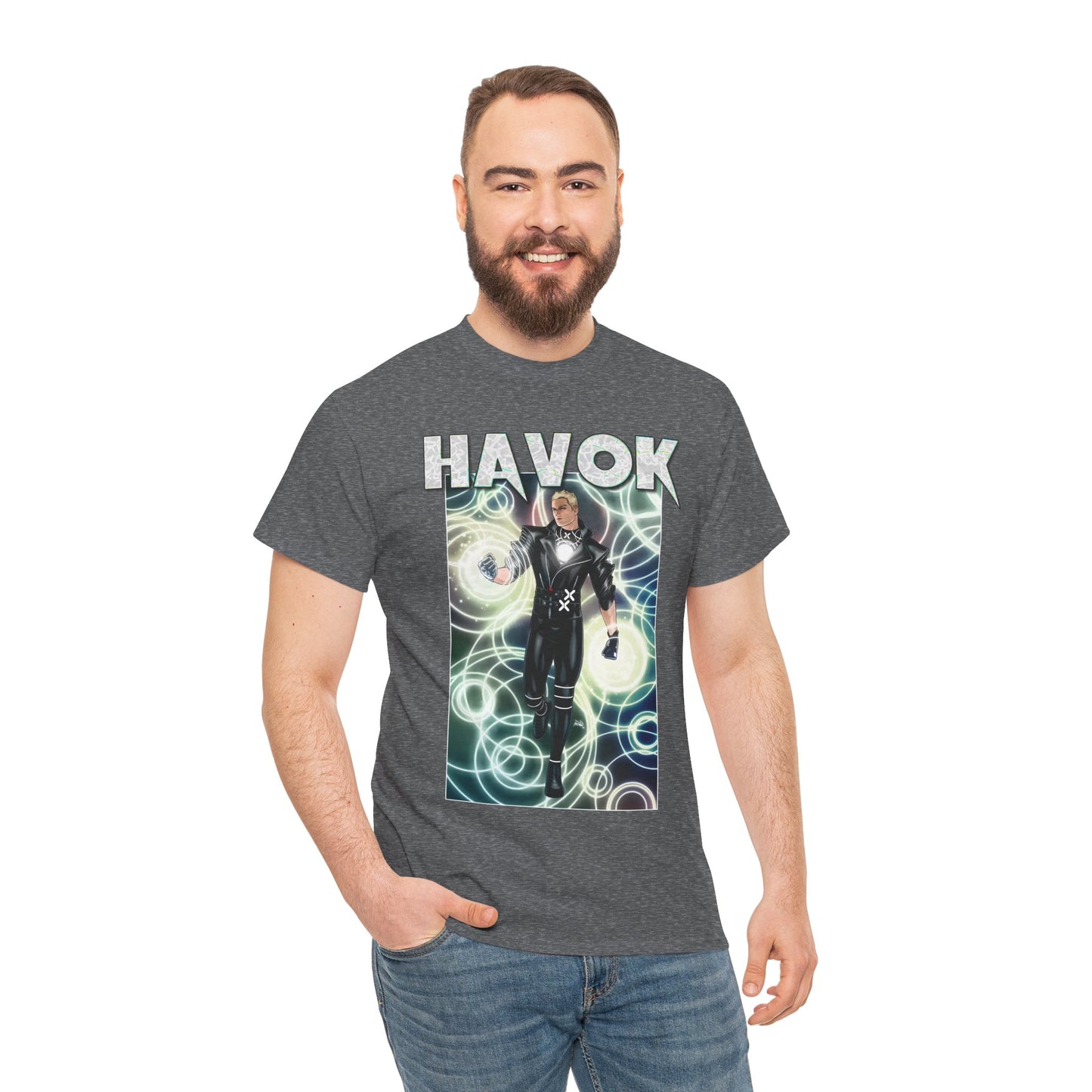 Havok T-Shirt - X-Men, X-Factor Member & Leader - Mutant Hero - Alex Summers, Brother to Scott Summers, Cyclops - Marvel Comics