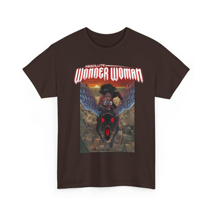 Absolute Wonder Woman T-Shirt - Hayden Sherman Art - DC Comics All-In - Raised in Hell by Circe - Riding Pegasus
