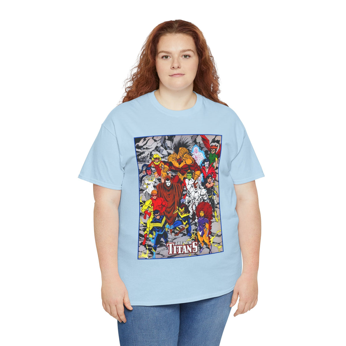 New Titans T-Shirt - Tom Grummett Art - Nightwing, Pantha, Phantasm, Wildebeest, Red Star, Troia - DC Comics