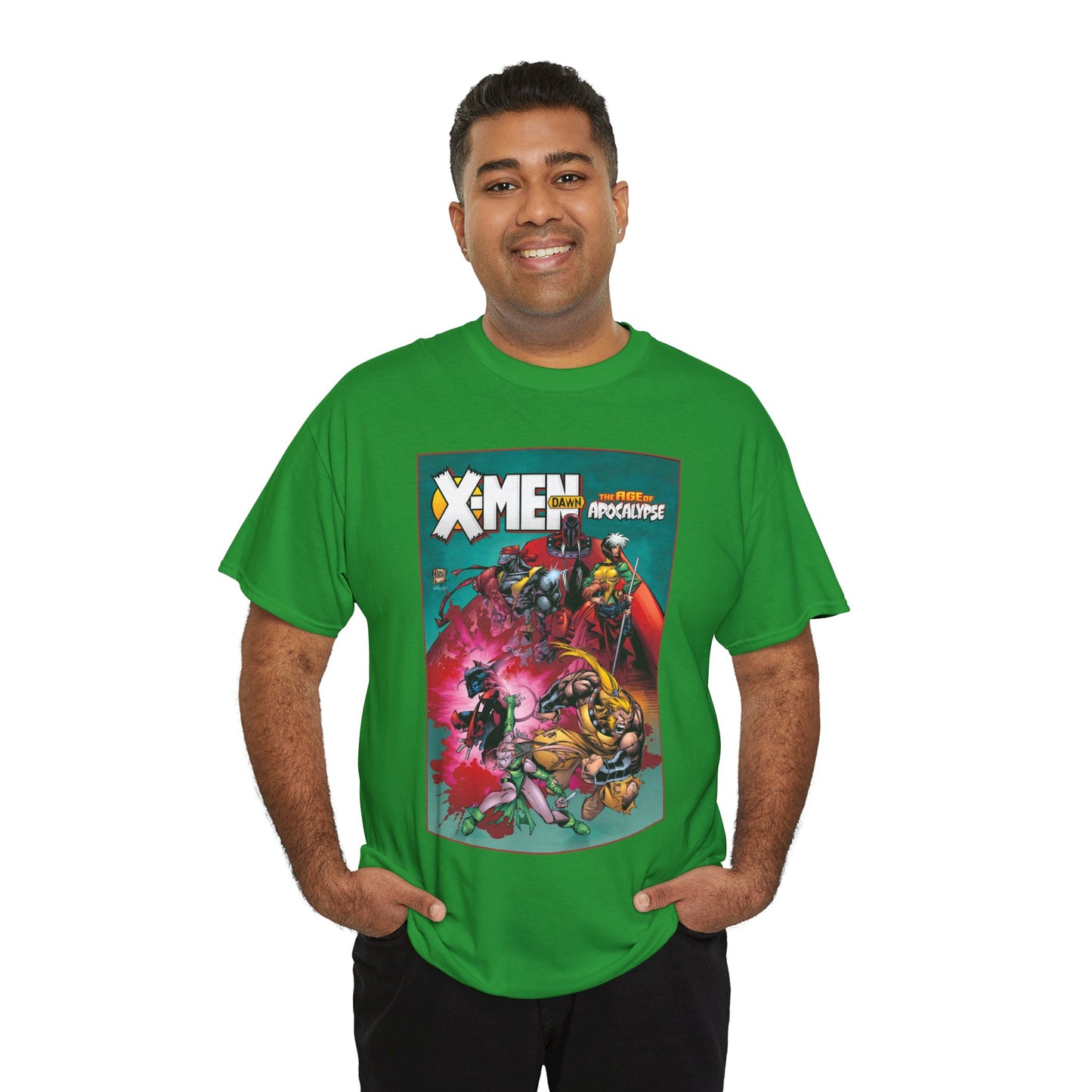 X-Men: Age of Apocalypse T-Shirt - Adam Kubert Art - Magneto, Rogue, Nightcrawler, Gambit, Blink, Sabretooth - Dawn - Marvel Comics