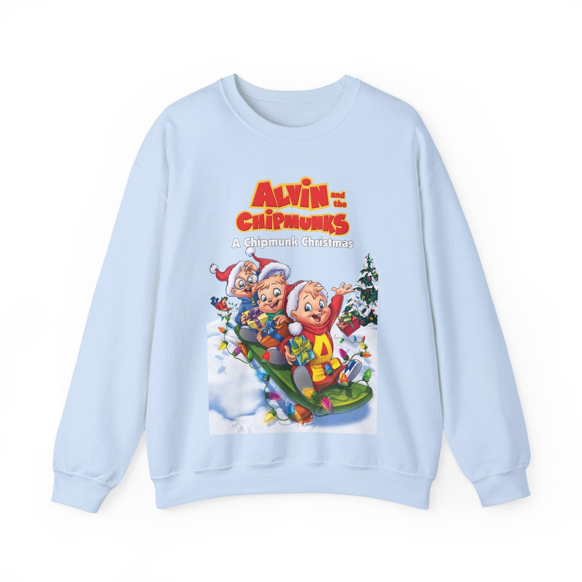 Alvin & the Chipmunks Christmas Special Heavy Blend Crewneck Sweatshirt - Alvin, Simon, Theodore Festive Holiday Cartoon
