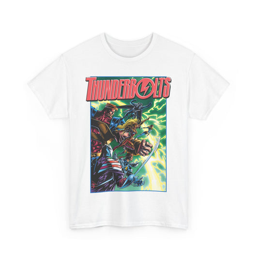 Thunderbolts T-Shirt - Amazing Mark Bagley Art - Citizen V, MACH-1, Atlas, Songbird, Fixer, Techno - Marvel Comics Characters - Avengers Connection