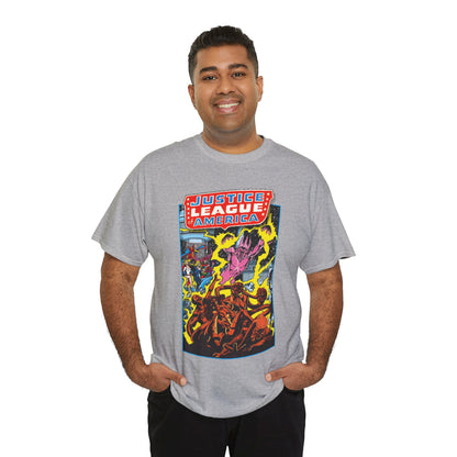Justice League of America T-Shirt - George Perez Art - JSA Team-Up Cover - DC Comics