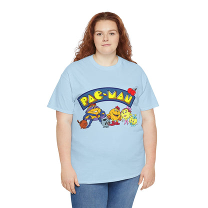 Pac-Man T-Shirt - Ms Pac-Man, Baby Pac - Hanna-Barbera Saturday Morning Cartoon - Popular 1980s TV Animation