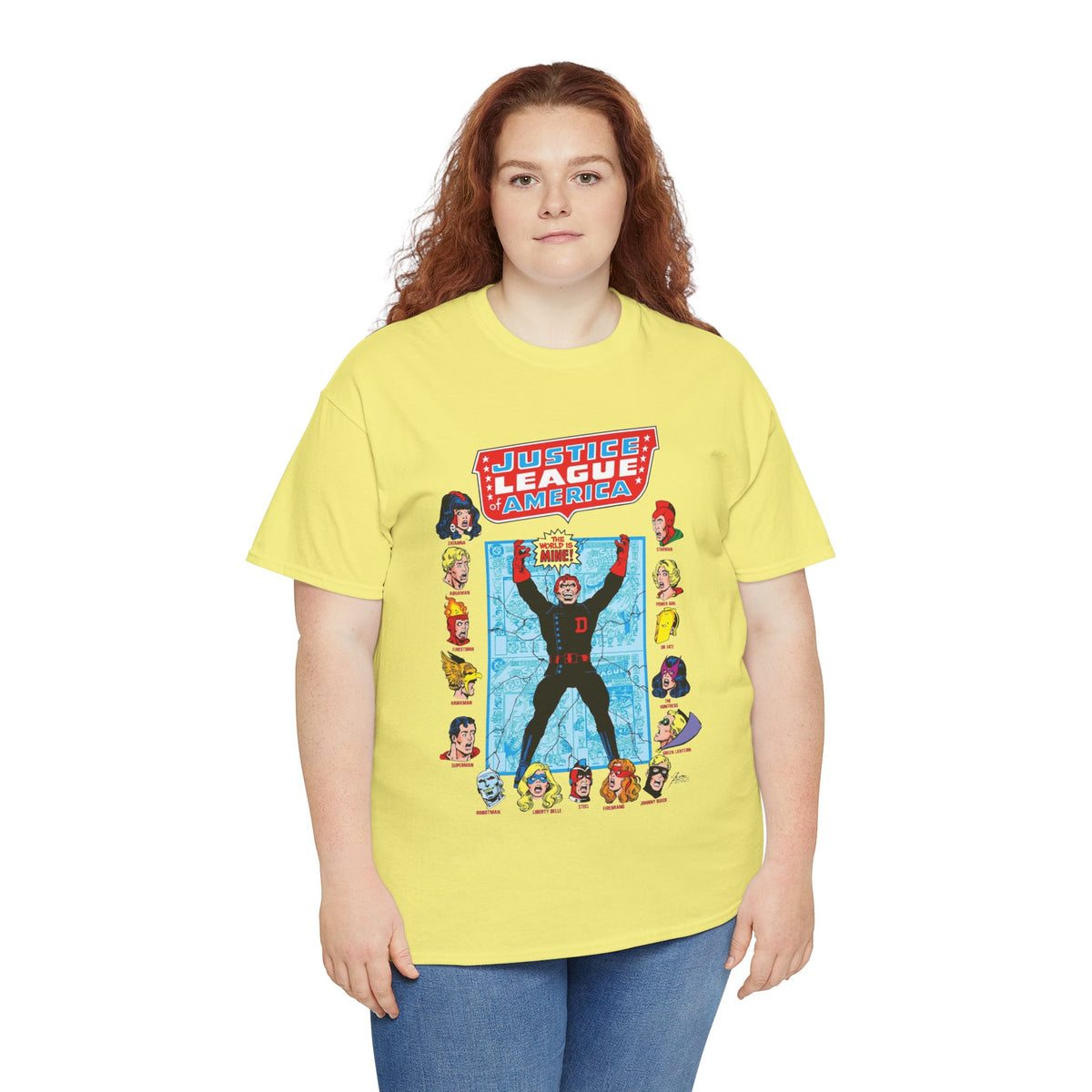 Justice League of America T-Shirt - George Perez Art - Justice Society, All-Star Squadron Team-Up DC Comics