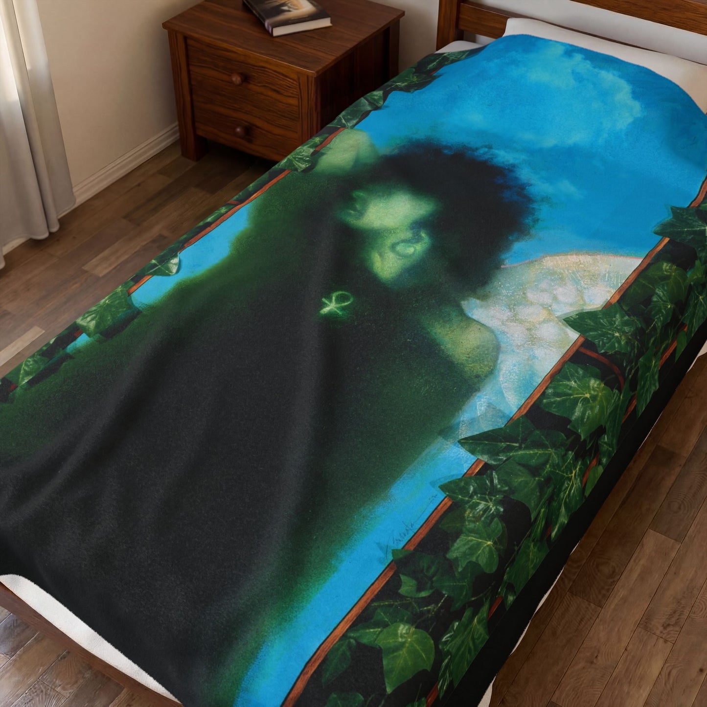 Sandman Blanket - Dave McKean Art - #8 Cover Art - Death Appearance - DC Comics/Vertigo - Soft & Comfy