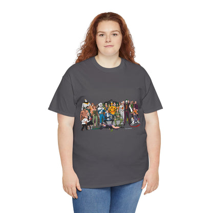 Secret Origins of Super-Villains T-Shirt - Dick Giordano Art - DC Comics - Joker, Mirror Master, Captain Cold, Lex Luthor, Scarecrow, Poison Ivy, Grodd