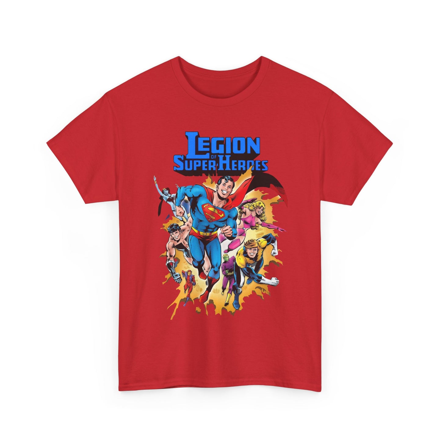 Superboy & Legion of Super-Heroes T-Shirt - Joe Staton Art - DC Comics