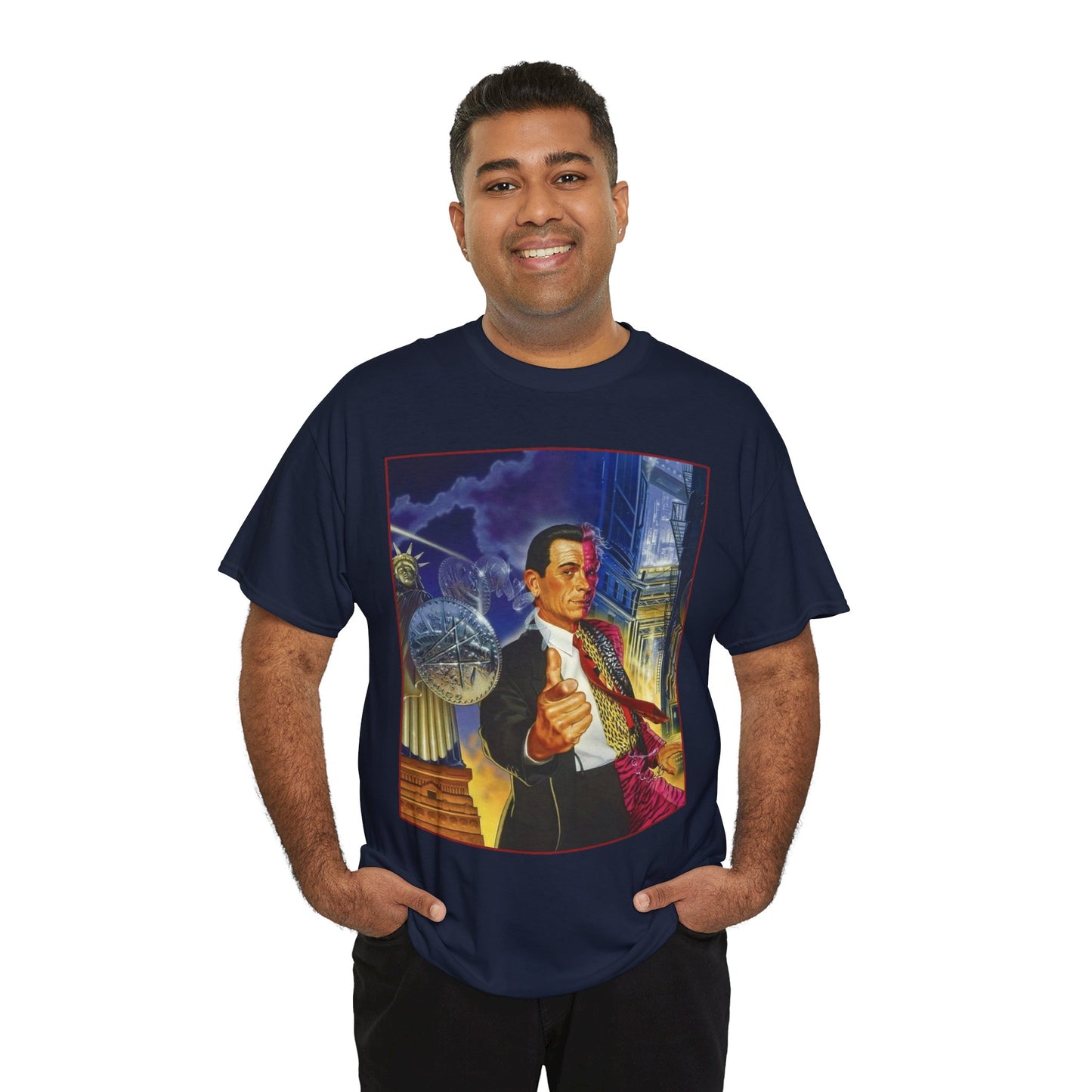 Two-Face T-Shirt - 90s Batman Movie Art - DC Comics