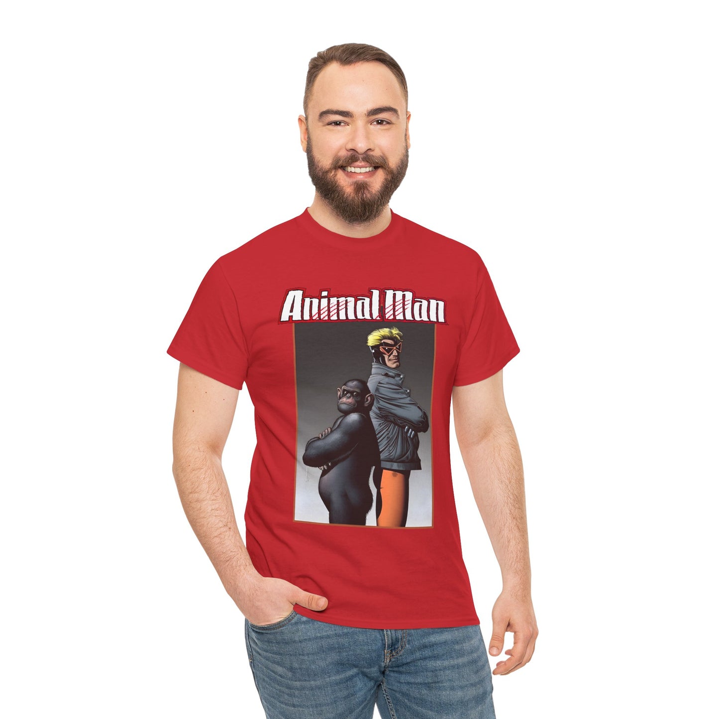 Animal Man T-Shirt - Brian Bolland Art - Buddy Baker - Grant Morrison Series - Vertigo Comics/DC Comics