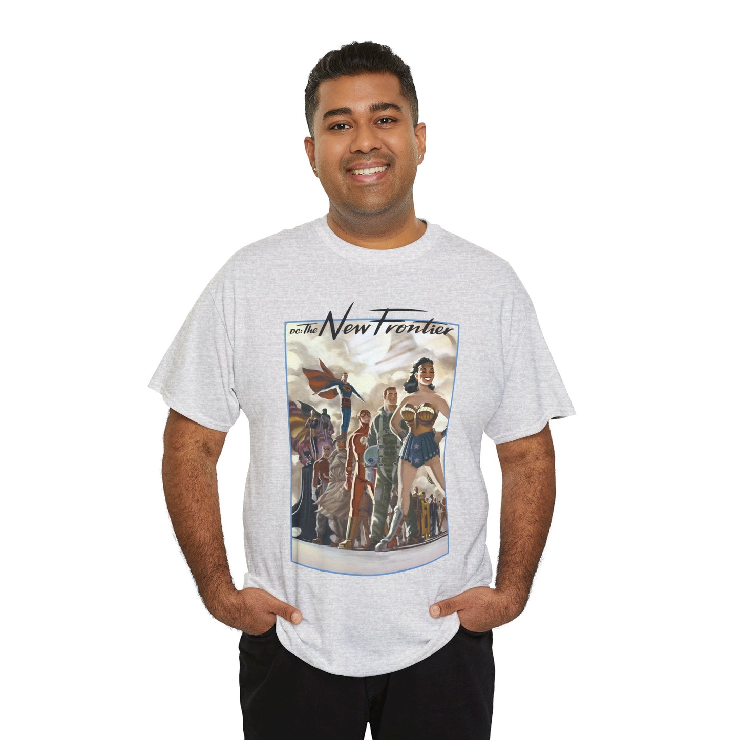DC: The New Frontier T-Shirt - Darwyn Cooke Art - Superman, Wonder Woman, Flash, Batman - DC Comics