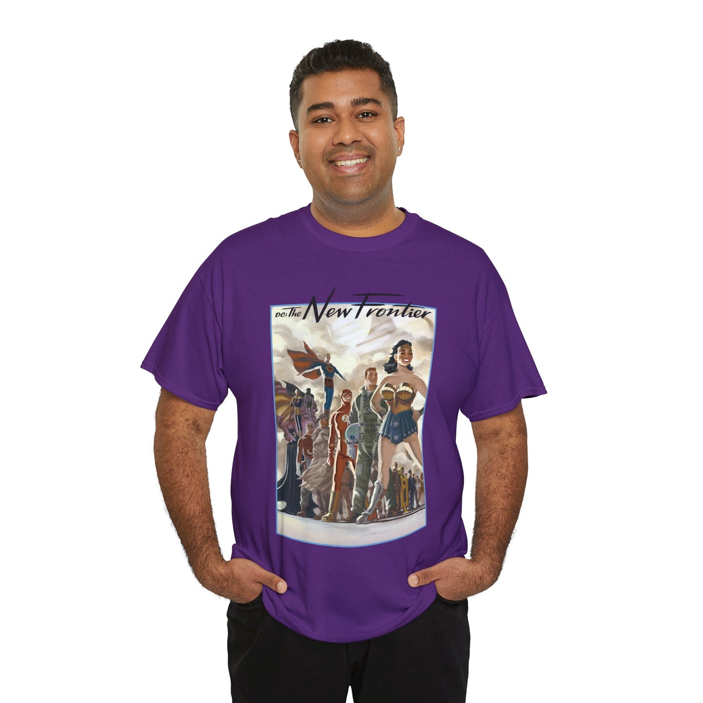 DC: The New Frontier T-Shirt - Darwyn Cooke Art - Superman, Wonder Woman, Flash, Batman - DC Comics