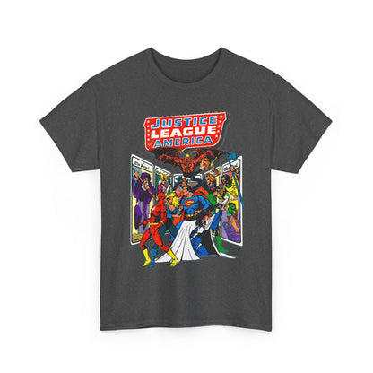 Justice League of America T-Shirt - George Perez Art - Vs Tarot Gang - DC Comics