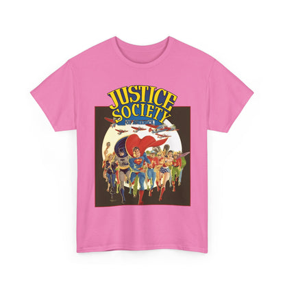 Justice Society of America T-Shirt - Superman, Wonder Woman, Black Canary, Green Lantern, Batman, Plastic Man, Flash - DC Comics