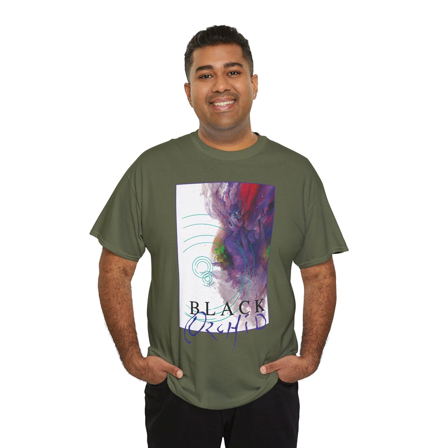 Black Orchid T-Shirt - Dave McKean Art - Neil Gaiman 1980s Story - DC/Vertigo Comics