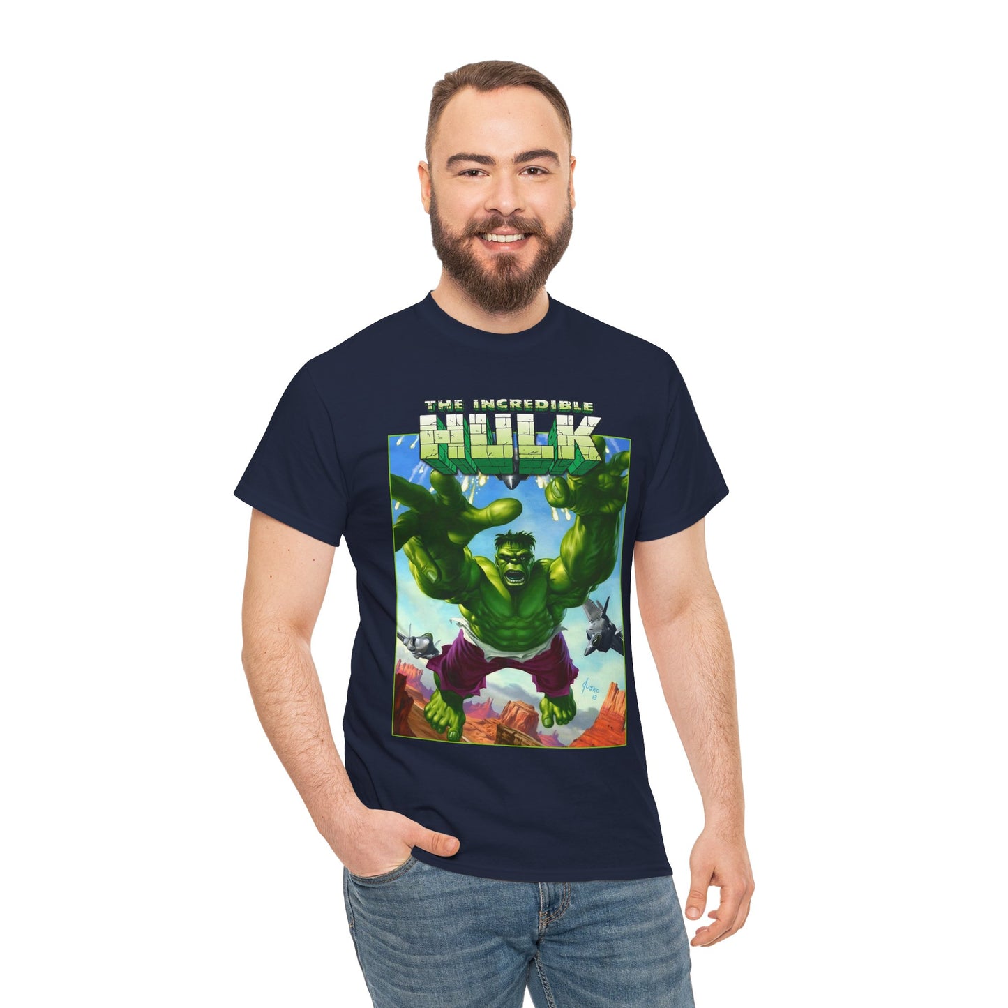 Incredible Hulk T-Shirt - Joe Jusko Art - Bruce Banner - Marvel Comics