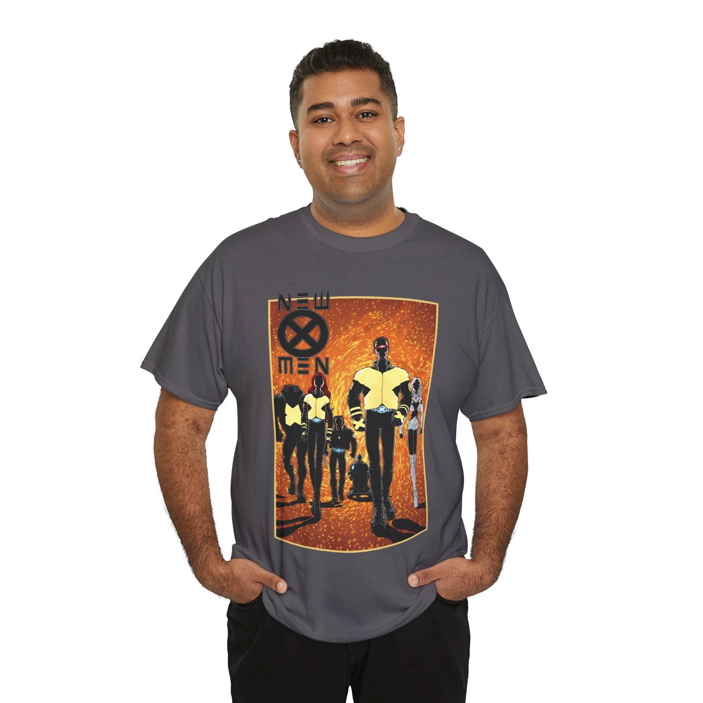 New X-Men T-Shirt - Frank Quitely Art - Wolverine, Cyclops, Jean Grey, Beast, Professor X - Marvel Comics - Grant Morrison Run