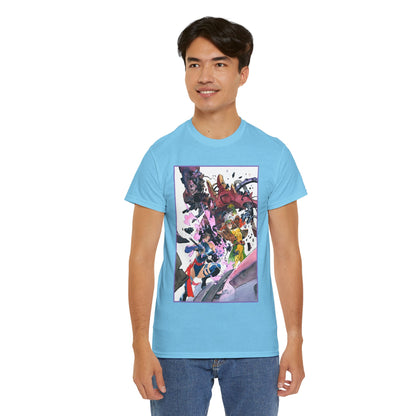 Rogue & Psylocke T-Shirt - Ripping Apart a Sentinel - X-Men Mutants - Marvel Comics