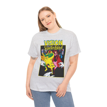 Vision & Scarlet Witch T-Shirt - Avengers Members - 1985 Cover Art - Marvel Comics