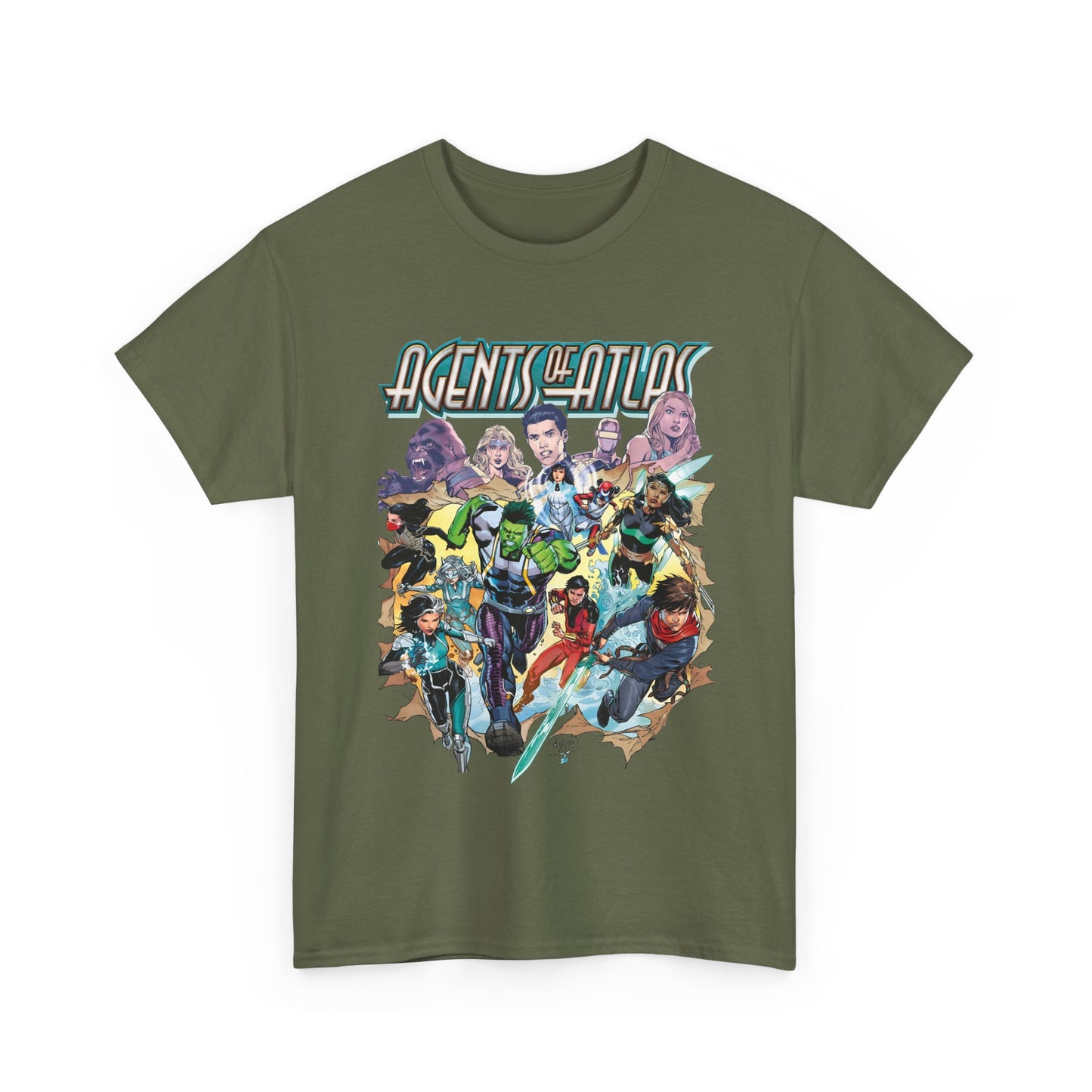 Agents of Atlas T-Shirt - Shang-Chi, Silk, Aero, Luna Snow - Marvel Comics