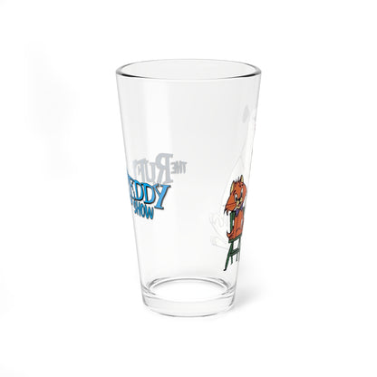 Ruff and Reddy Show Pint Glass, 16oz - Beloved Hanna-Barbera Cartoon 1950s TV - Classic Animation - Early Saturday Morning Cartoon