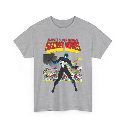 Secret Wars T-Shirt - Classic Marvel Comics Series - Alien Symbiote Spider-Man, 1st Appearance - Future Venom Story