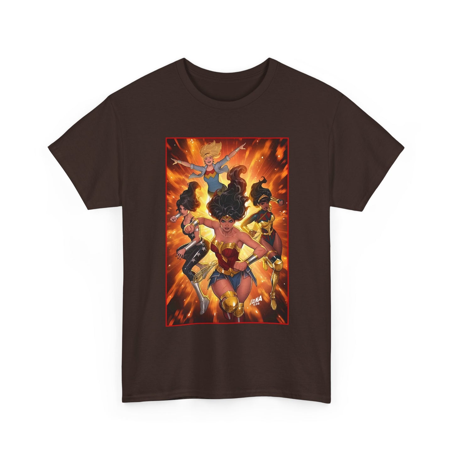 Wonder Woman & the Wonder Girls T-Shirt - David Nakayama Art - Donna Troy, Cassie Sandsmark, Yara Flor - #17 Variant Cover Art - DC Comics