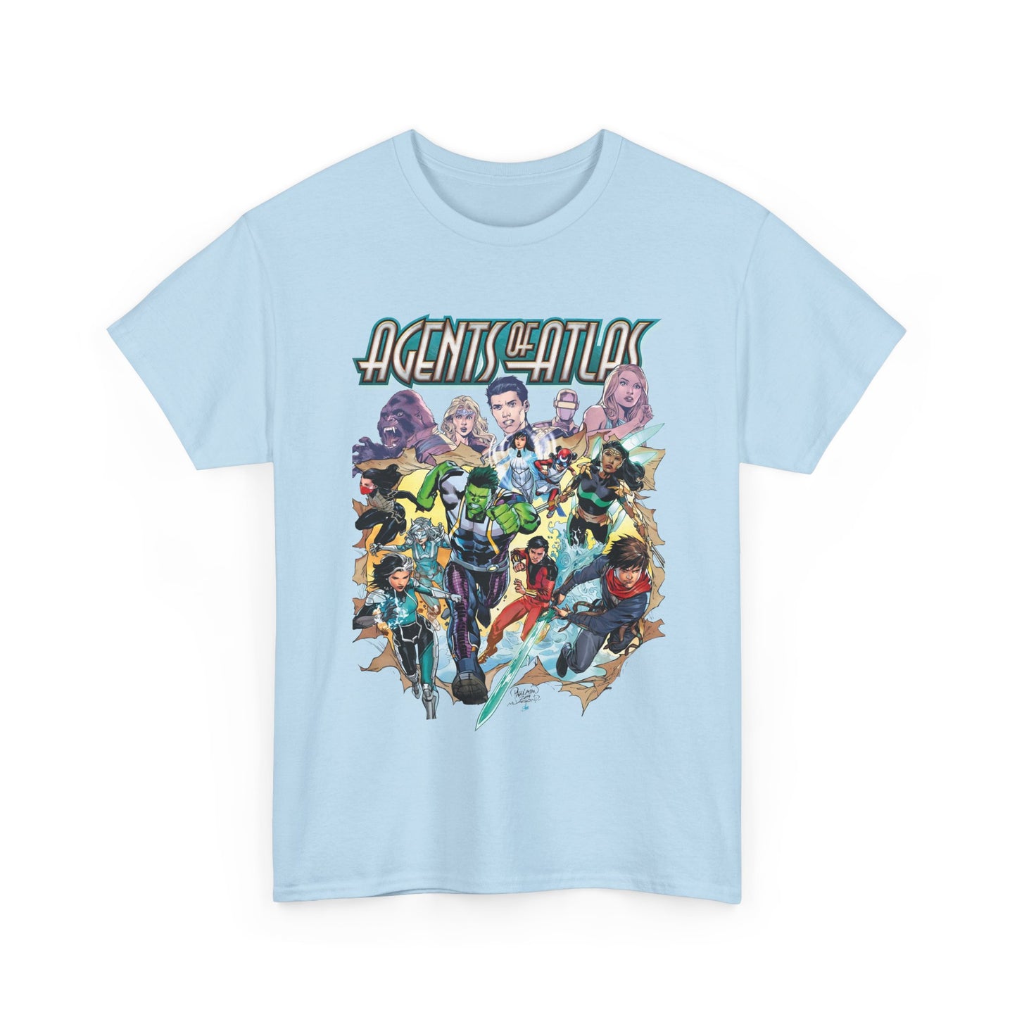 Agents of Atlas T-Shirt - Shang-Chi, Silk, Aero, Luna Snow - Marvel Comics