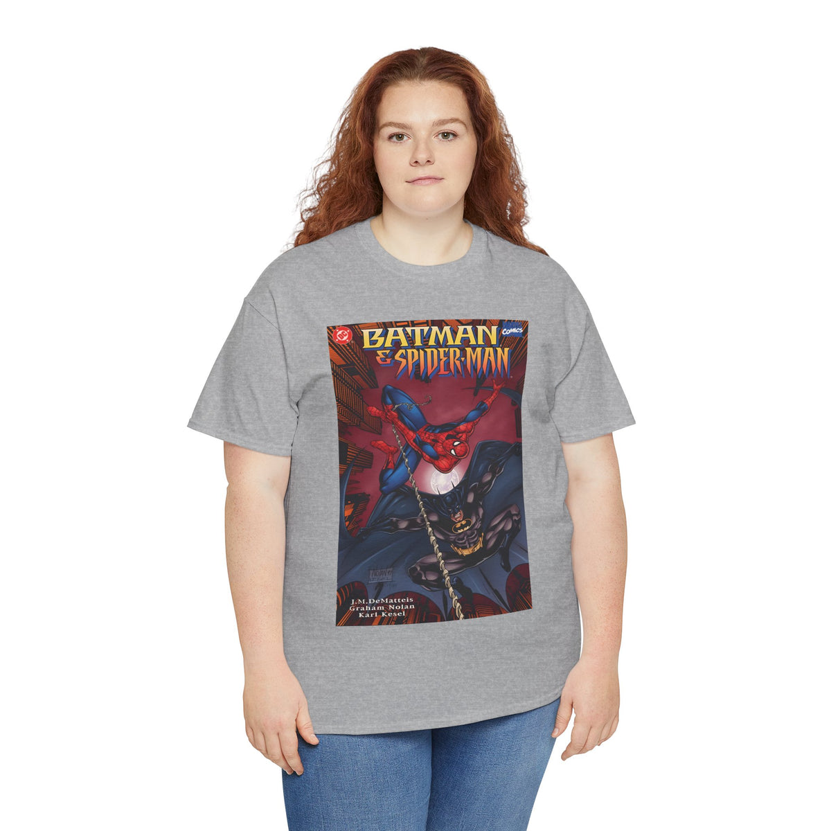 Batman & Amazing Spider-Man T-Shirt - Graham Nolan Art - DC & Marvel Comics