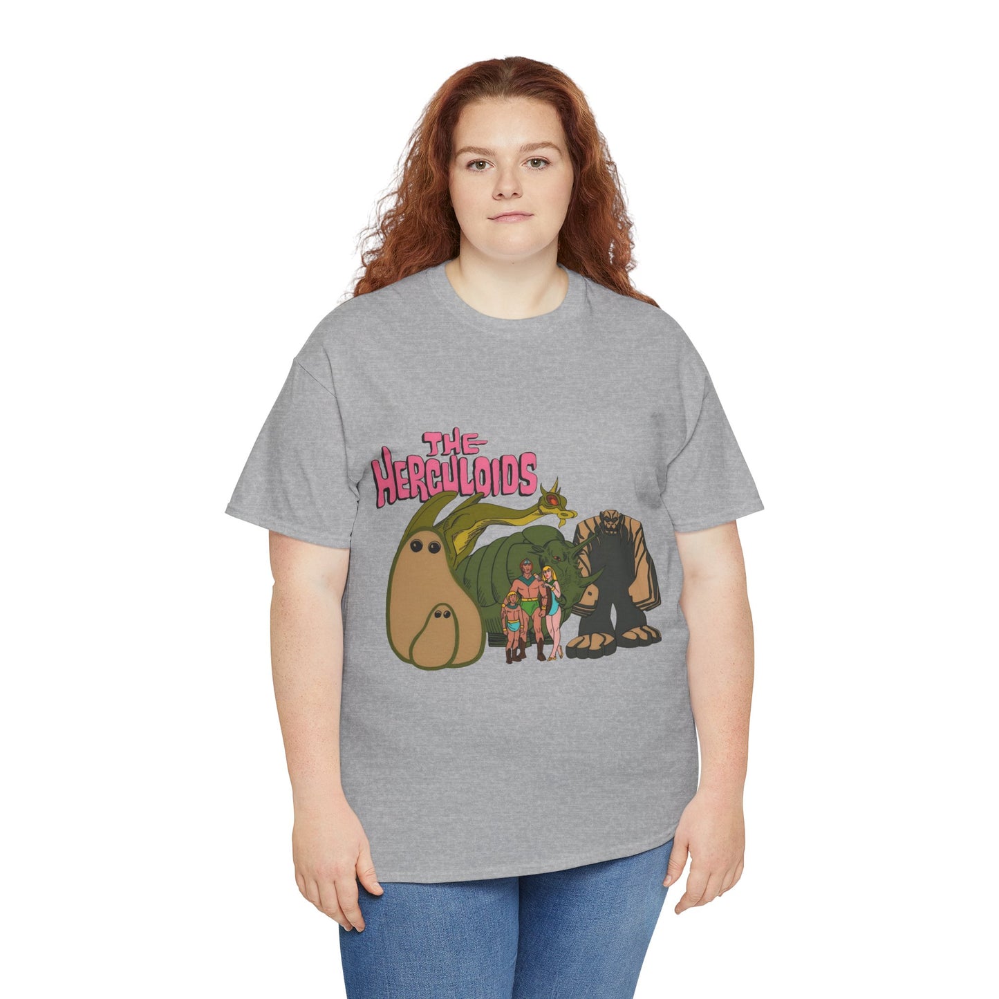 Herculoids T-Shirt - Popular 1960s Hanna-Barbera Cartoon - Zandor, Tara, Dorno, Gloop & Gleep - Amzot - Alex Toth Designs