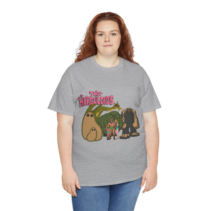Herculoids T-Shirt - Popular 1960s Hanna-Barbera Cartoon - Zandor, Tara, Dorno, Gloop & Gleep - Amzot - Alex Toth Designs