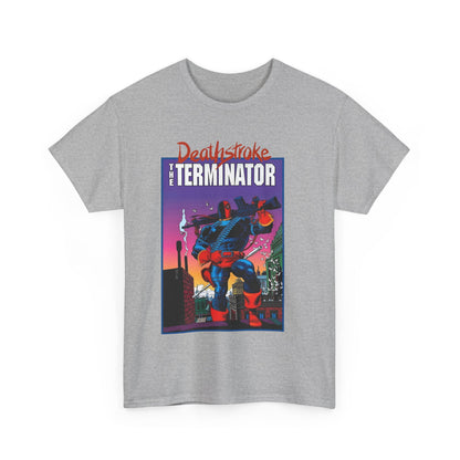 Deathstroke The Terminator T-Shirt - Mike Zeck Art - New Teen Titans Foe & Mercenary - Slade Wilson, Father of Jericho and Ravager - DC Comics - #1 Cover