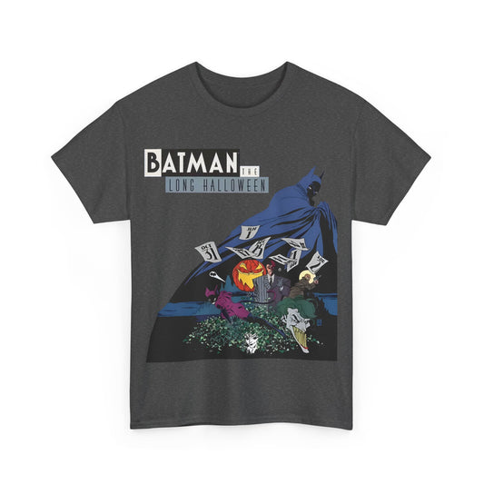 Batman The Long Halloween T-Shirt - Stunning Tim Sale Art - Joker, Catwoman, Two-Face, Poison Ivy, Commissioner Gordon - DC Comics - Classic Story