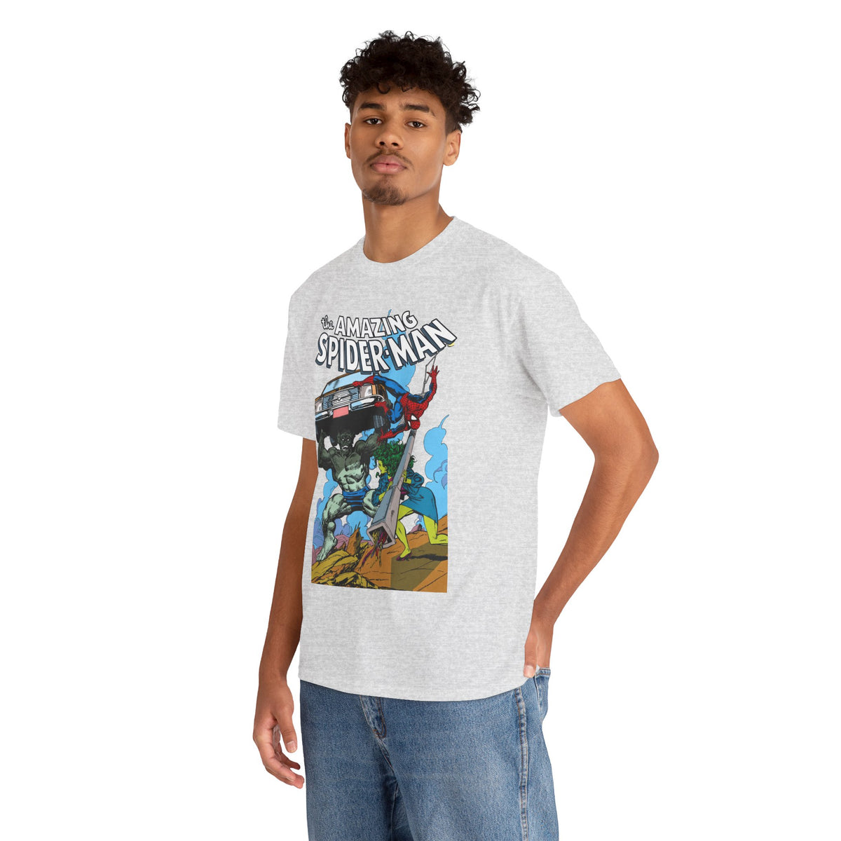 Amazing Spider-Man & She-Hulk T-Shirt - John Byrne Art - Marvel Comics