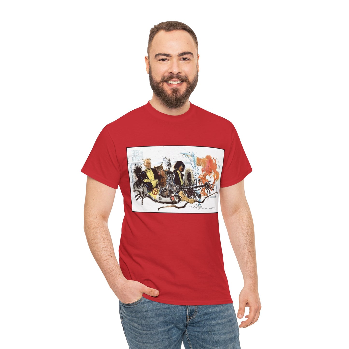 New Mutants T-Shirt - Bill Sienkiewicz Art - X-Men Team - Marvel Comics