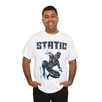 Static T-Shirt - Denys Cowan Art - DC Comics, Milestone Media - Shock to your System
