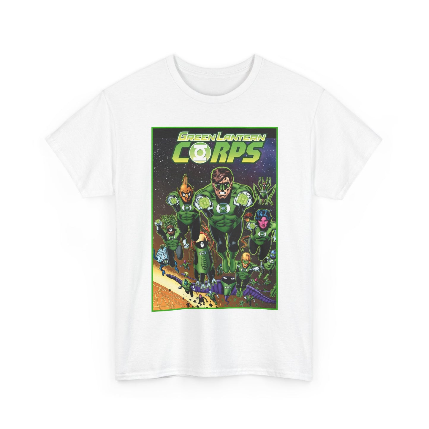Green Lantern Corps T-Shirt - Brian Bolland Art - DC Comics - Hal Jordan, Tomar Re, Katma Tui