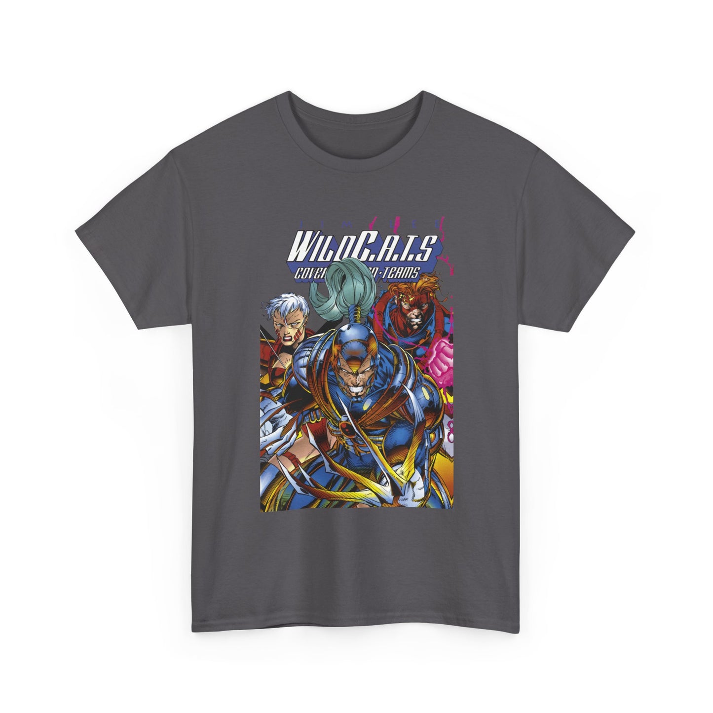 Wildcats T-Shirt - Jim Lee Art - Spartan, Warblade, Zealot - DC/Wildstorm/Image Comics