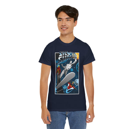 Silver Surfer T-Shirt - With Adam Warlock & Captain Marvel - Norrin Radd - Former Herald of Galactus - Fantastic Four Ally - Marvel Comics