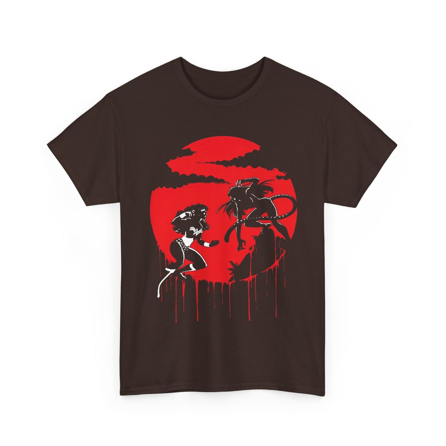 Wonder Woman Vs Cheetah T-Shirt - George Perez Art - Ultimate Blood Battle - DC Comics
