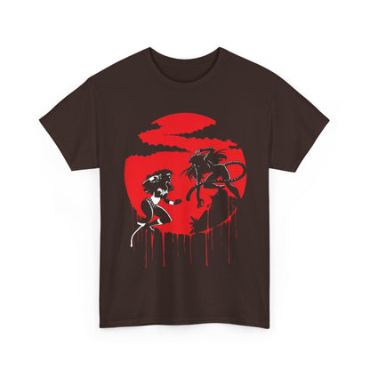 Wonder Woman Vs Cheetah T-Shirt - George Perez Art - Ultimate Blood Battle - DC Comics