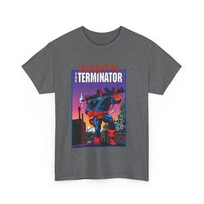 Deathstroke The Terminator T-Shirt - Mike Zeck Art - New Teen Titans Foe & Mercenary - Slade Wilson, Father of Jericho and Ravager - DC Comics - #1 Cover
